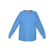 Dickies EDS Signature Medical Scrubs Warm Up Jacket for Women Snap Front Plus Size 86306